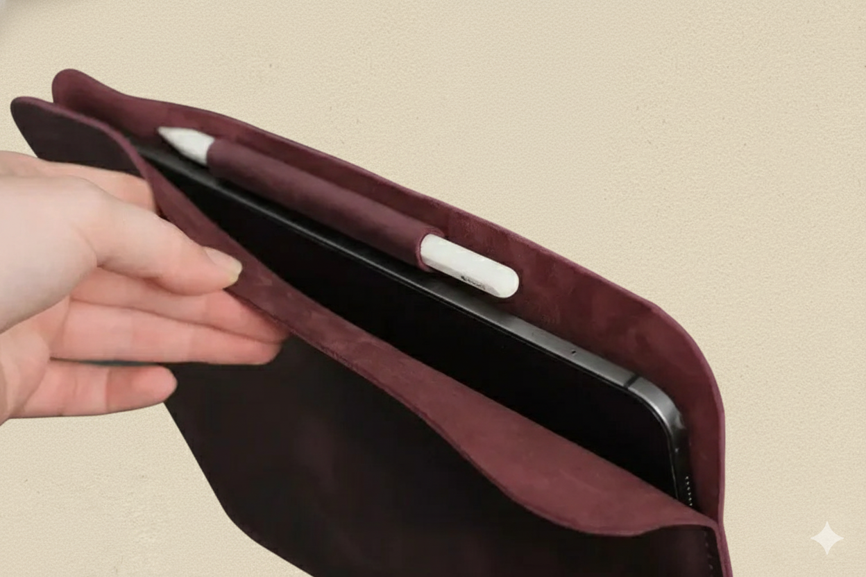 Lederetui für Apple Geräte