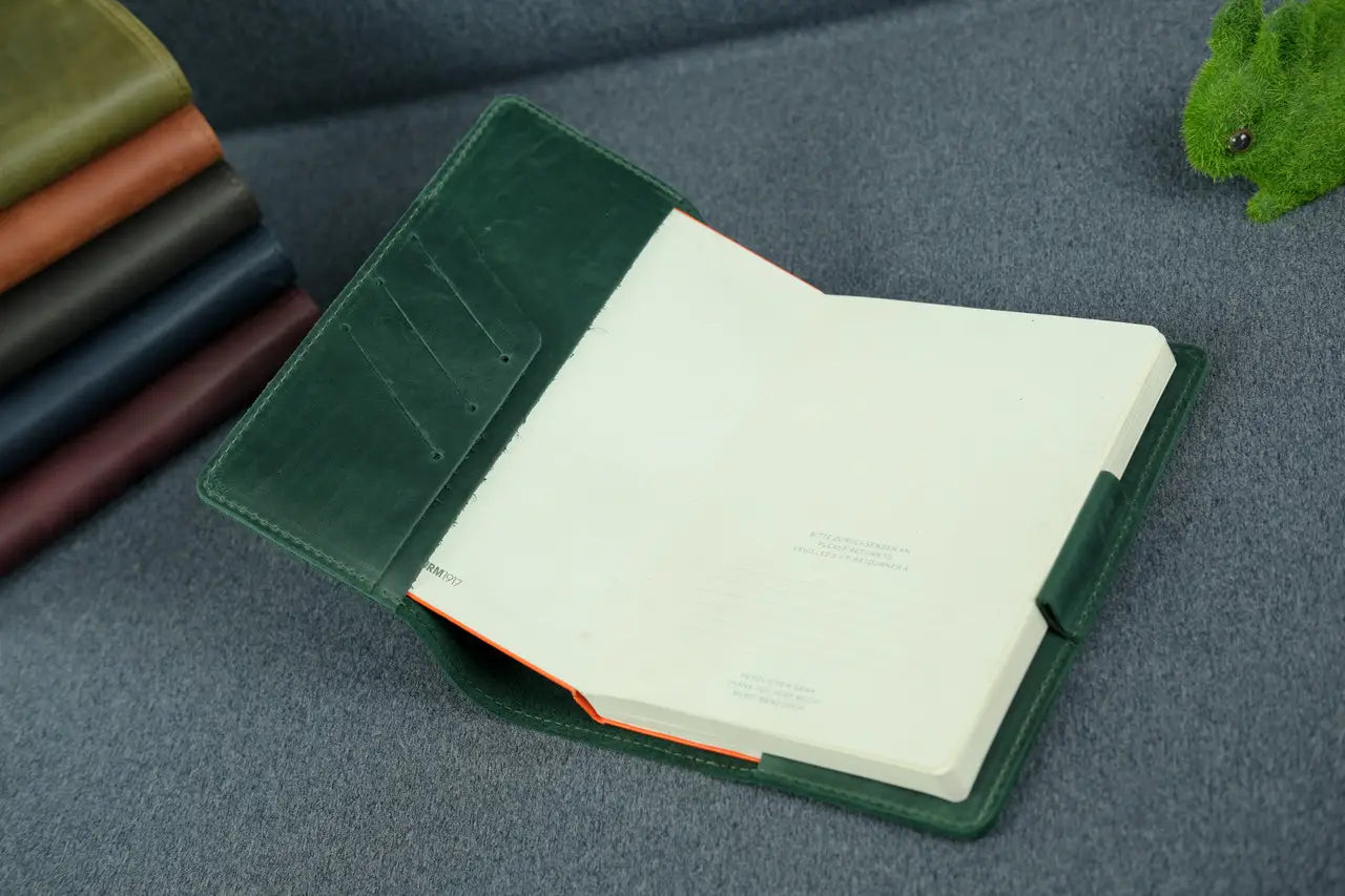 Leder A5-Notizbuchhülle zum Nachfüllen