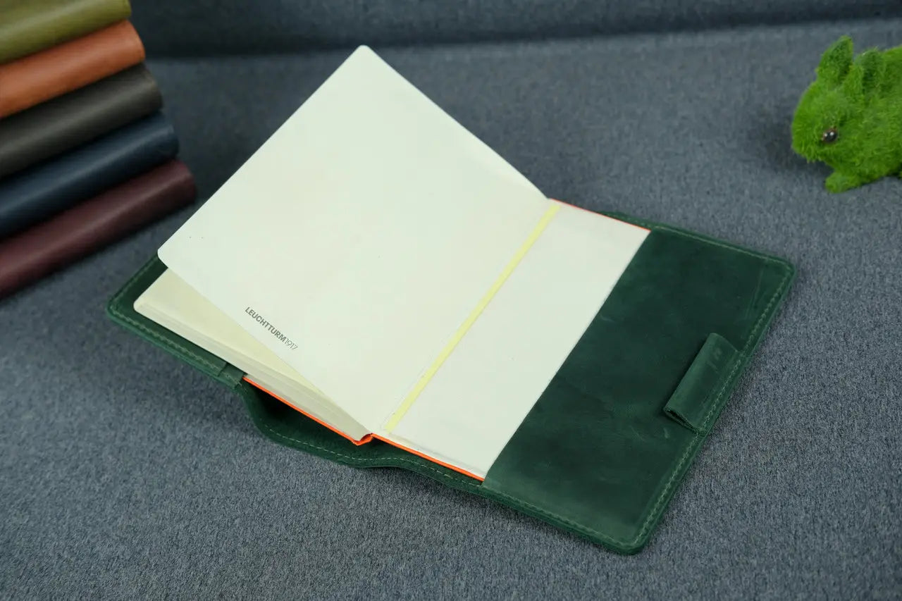 Leder A5-Notizbuchhülle zum Nachfüllen