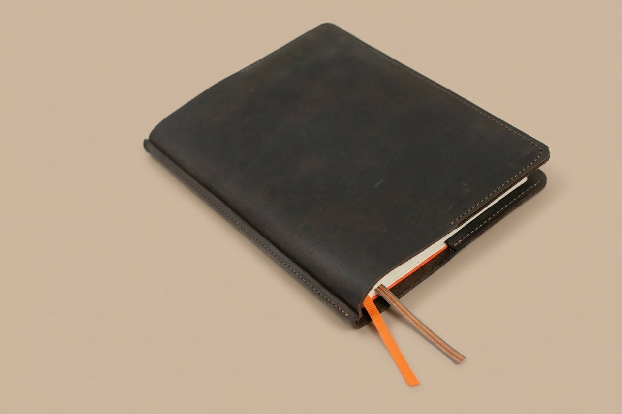 Notizbuchhülle A5 Design Nr. 9 aus echtem Leder