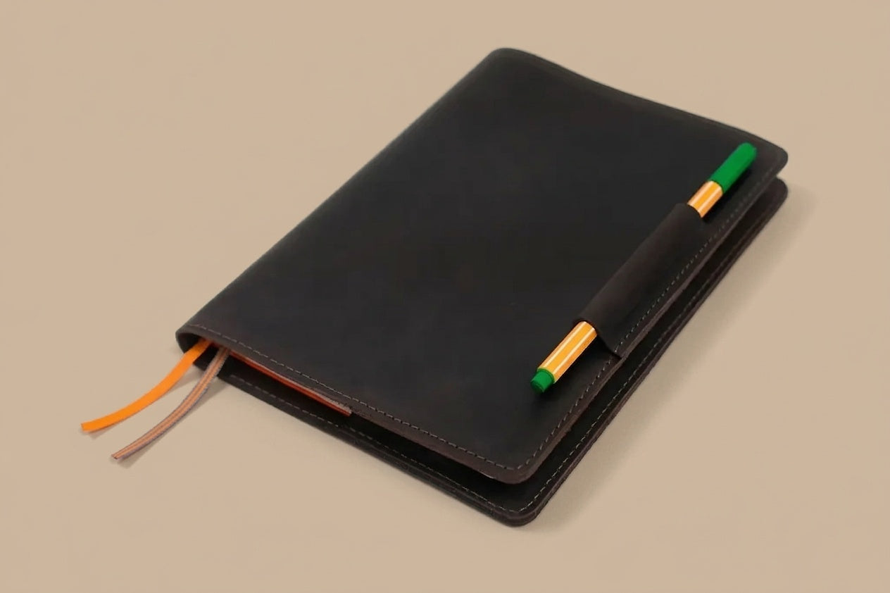Notizbuchhülle A5 Design Nr. 11 aus echtem Leder