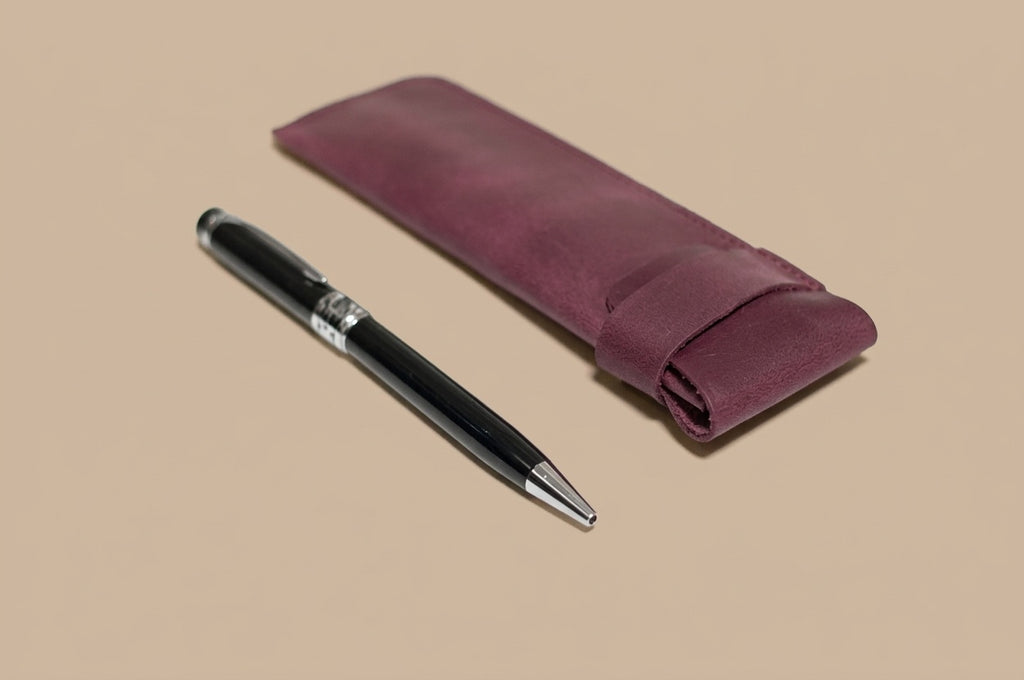 Pen case with flap - 2 pens