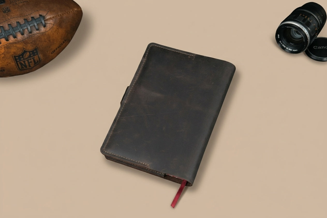 Notizbuchhülle A5 Design Nr. 5 aus echtem Leder