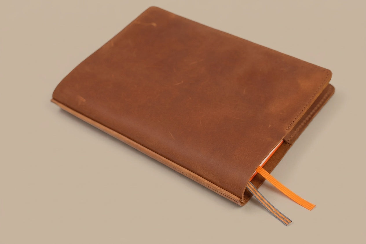 Notizbuchhülle A5 Design Nr. 9 aus echtem Leder