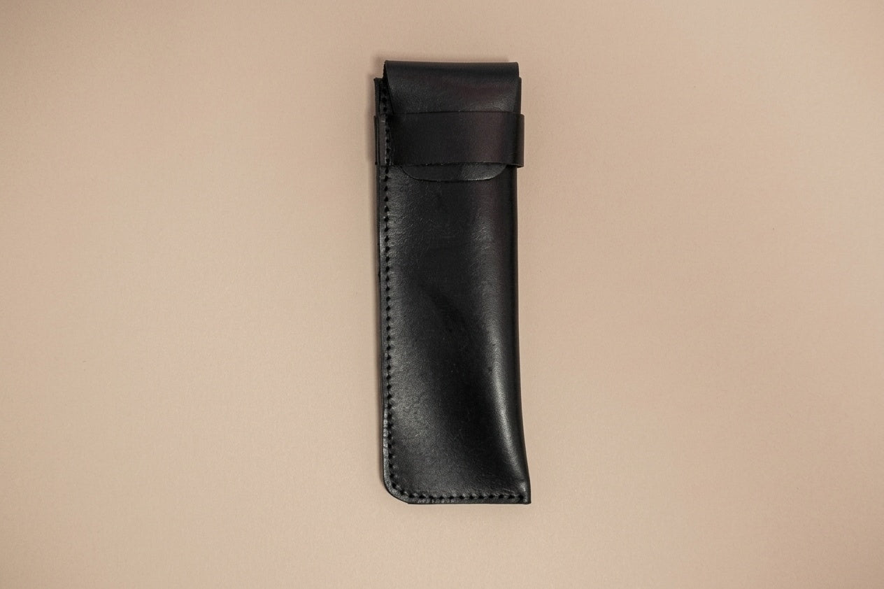 Pen case with flap - 2 pens