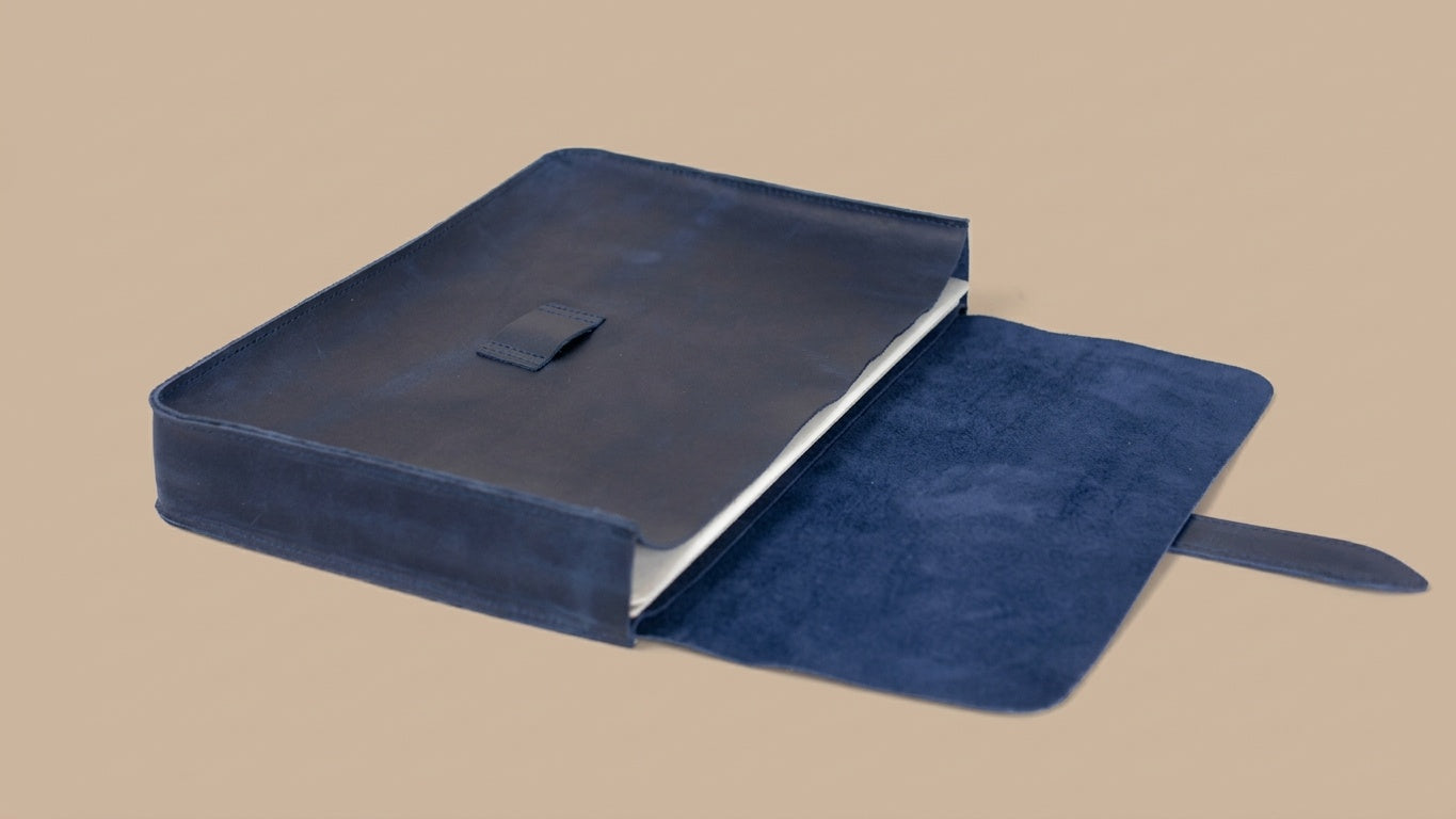 Leather document folder