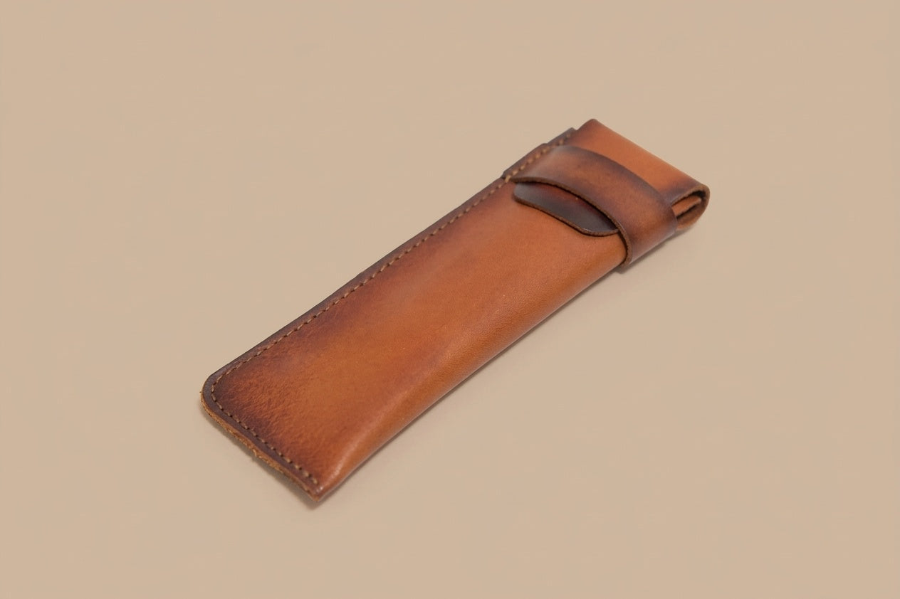 Pen case with flap - 2 pens