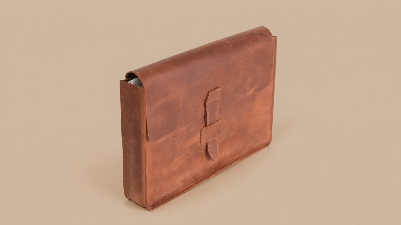 Leather document folder