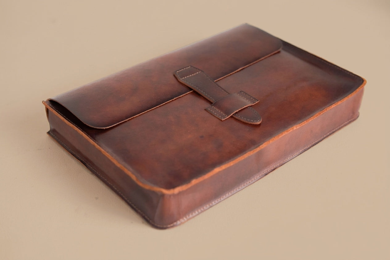 Leather document folder