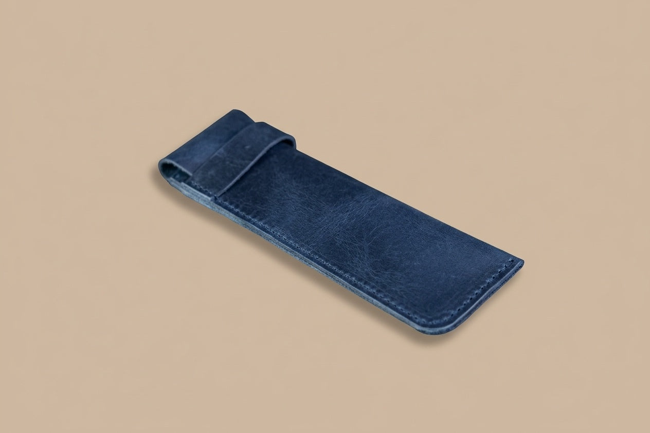 Pen case with flap - 2 pens