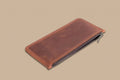 Genuine Leather Zipper Pencil Case