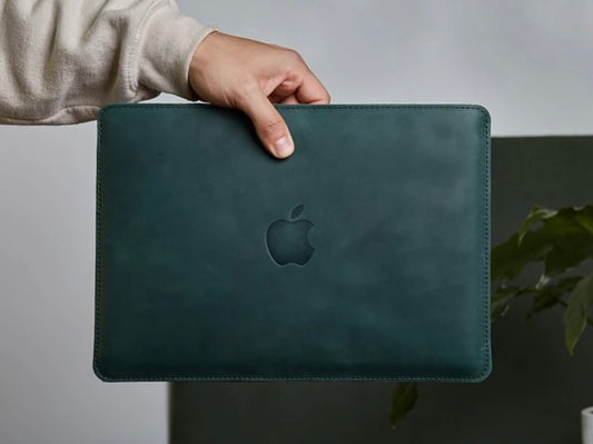 Leder MacBook Hülle (Green)