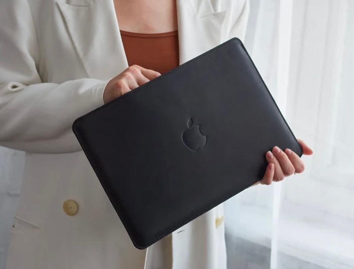 Leder MacBook Hülle (Black)