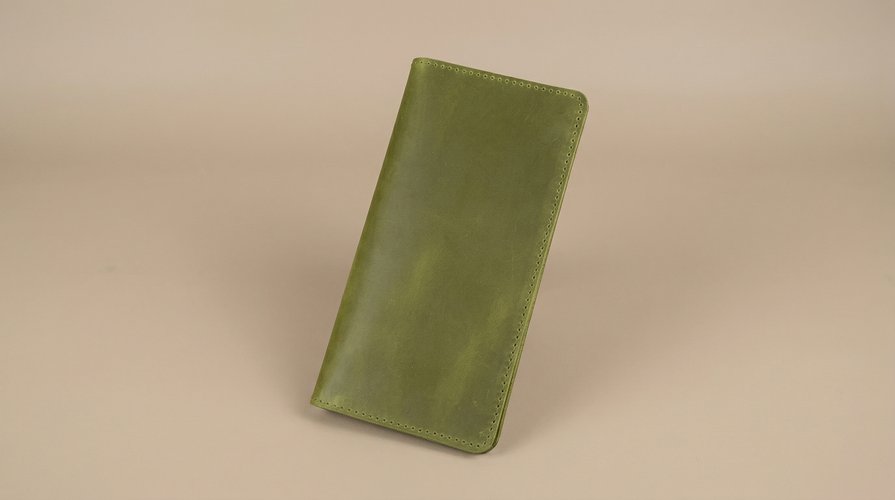 Leather travel wallet