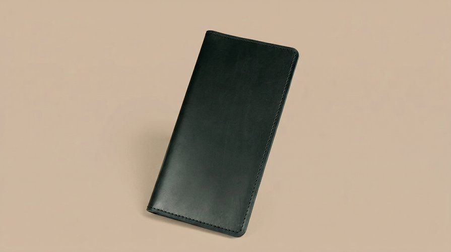 Leather travel wallet