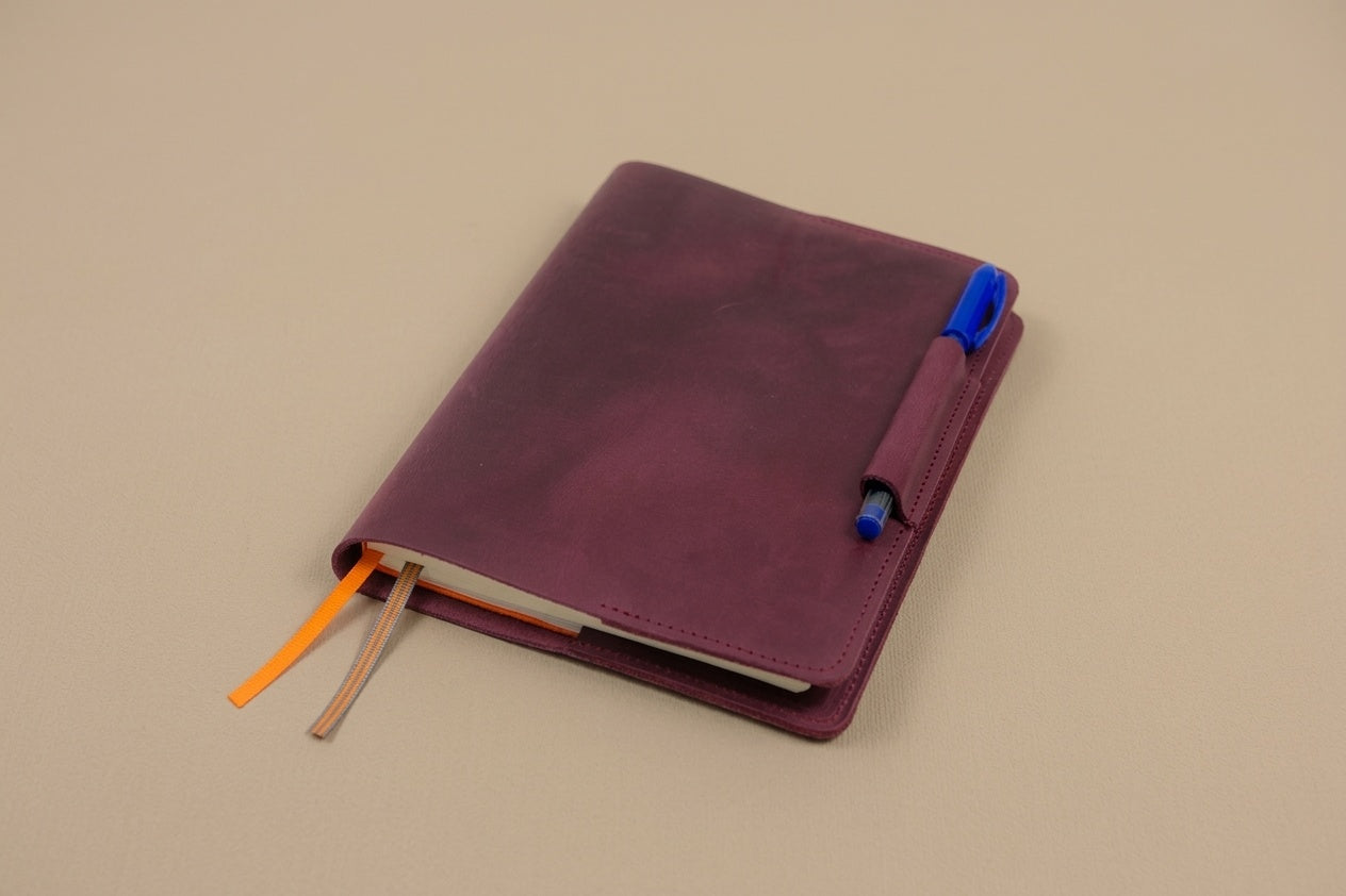 Notizbuchhülle A5 Design Nr. 11 aus echtem Leder