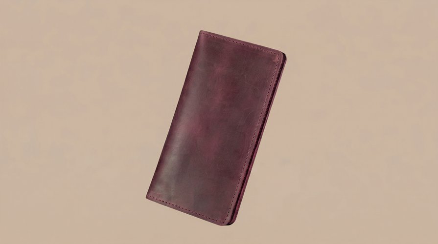 Leather travel wallet